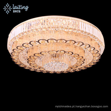 Grande tamanho embutido teto baixo lustre de cristal luz-58516